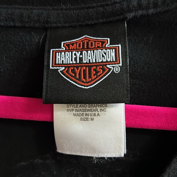 Women’s Harley Davidson V-Neck T-Shirt Black Size M Bradenton, Florida - Picture 2 of 5